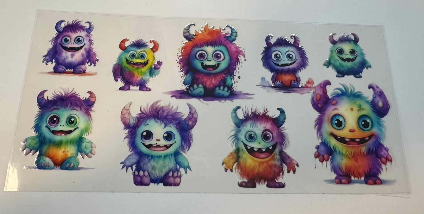Lil Monsters UV DTF Wraps