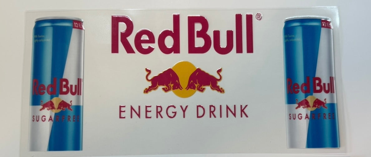 Red Bull UV DTF Wrap
