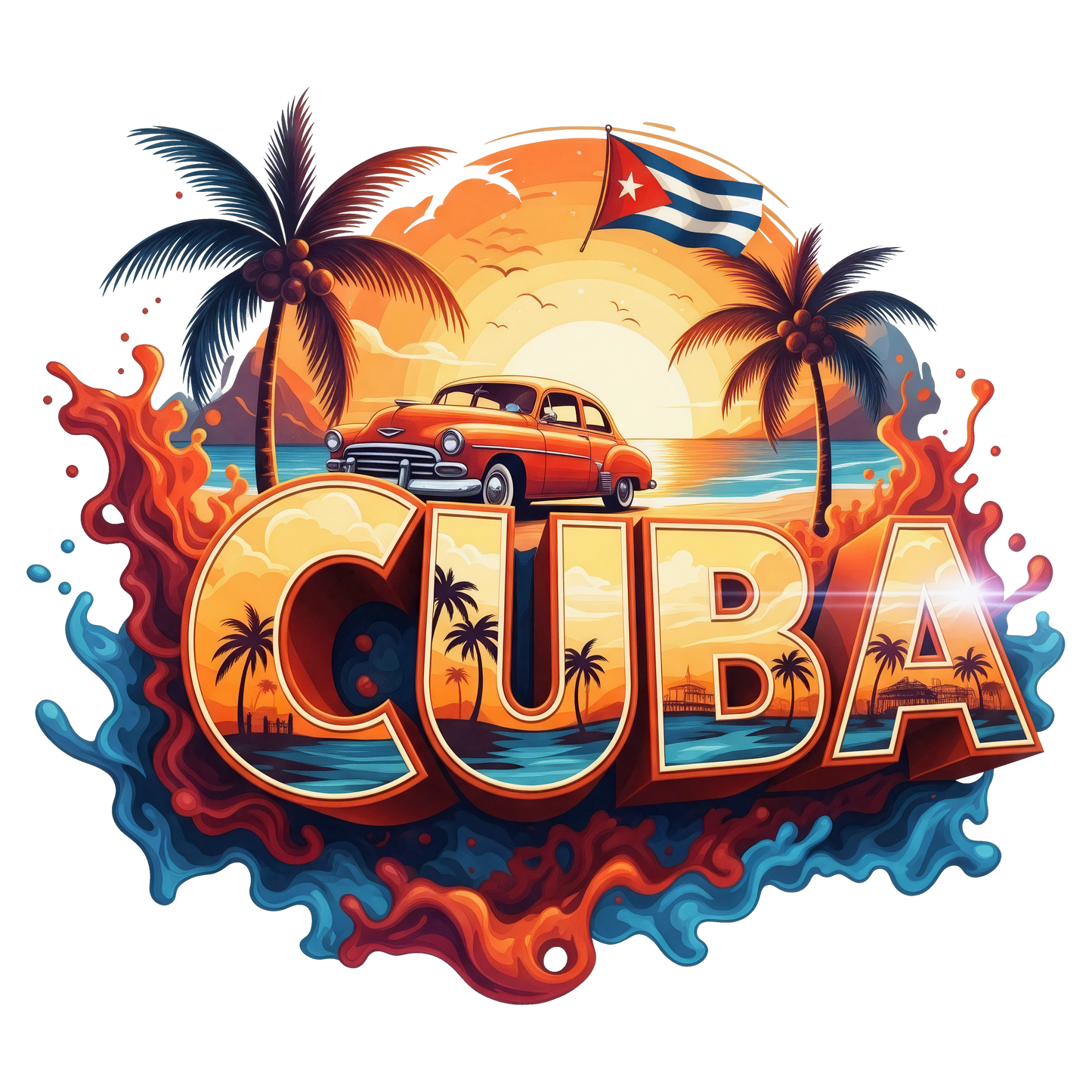 Cuban Sublimation Transfer