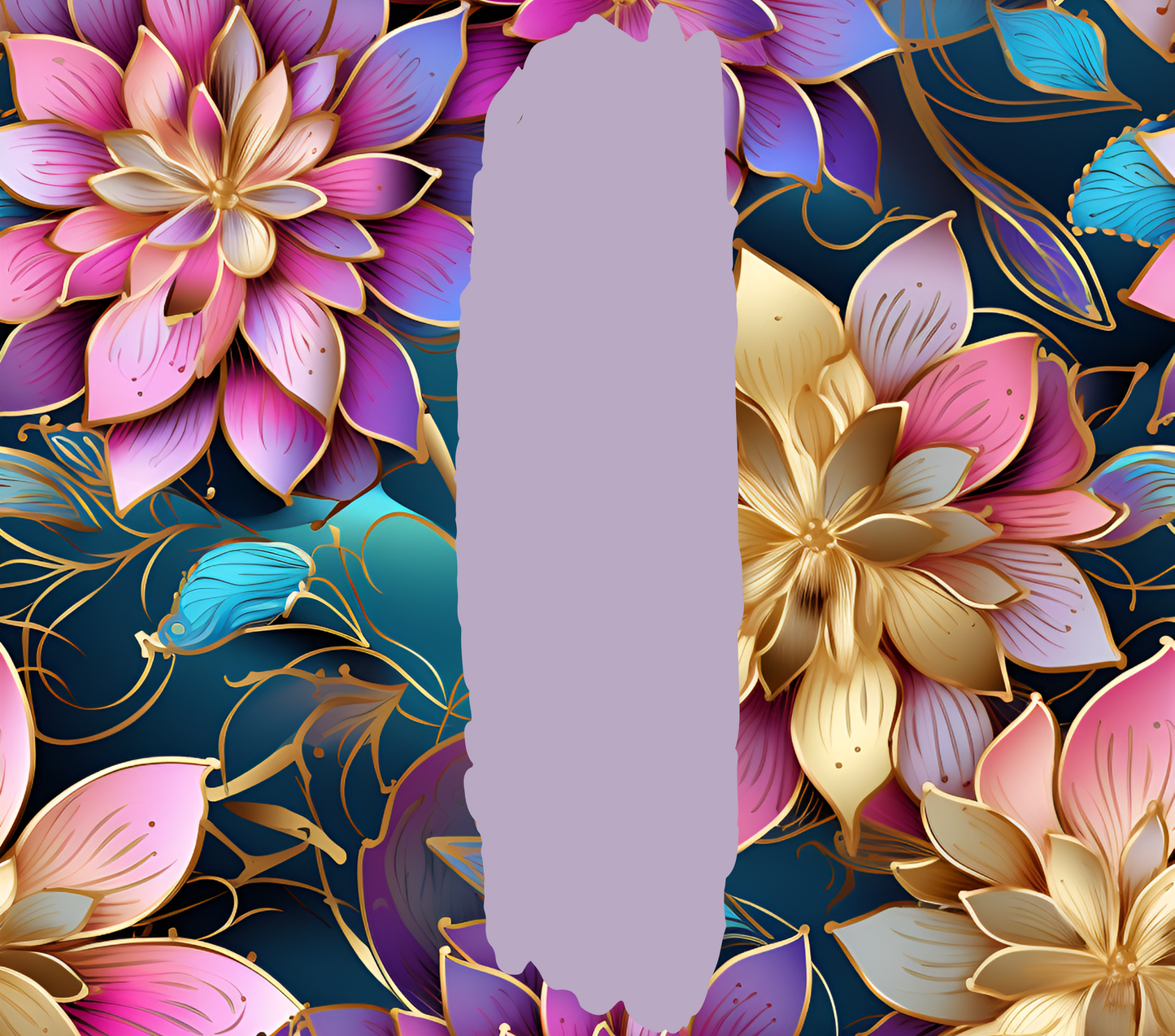 Custom Name Flower 20oz Stainless Steel Tumbler