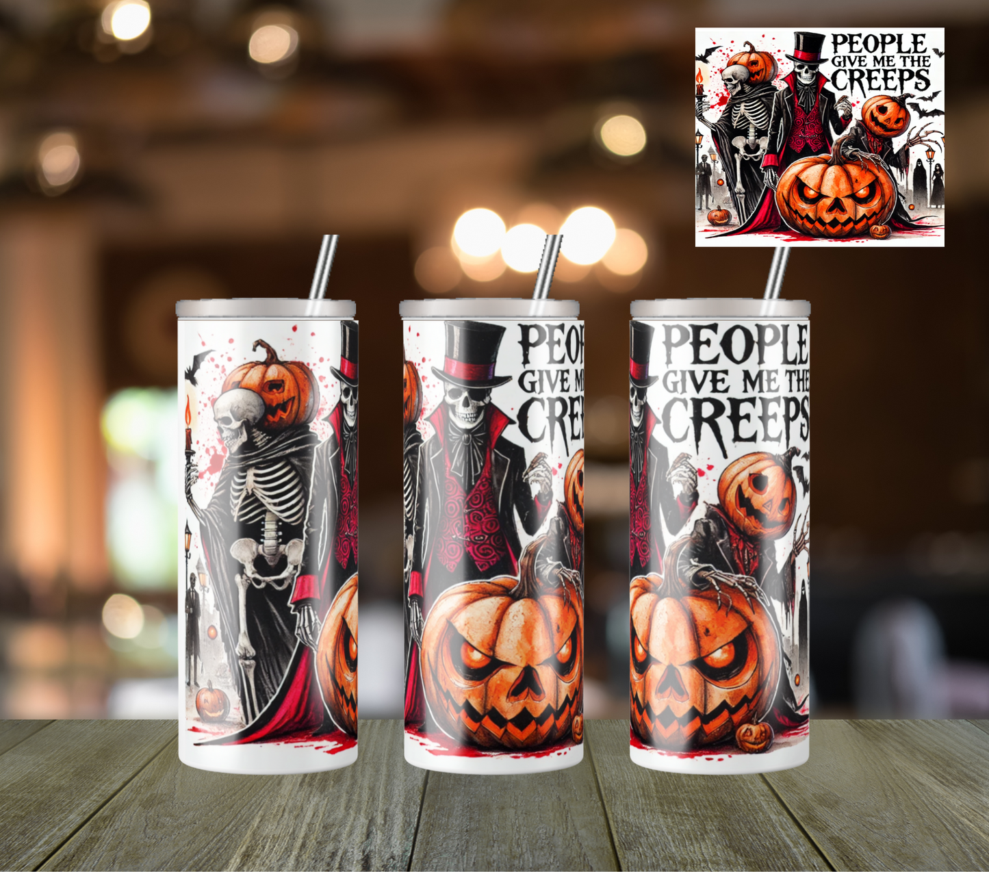 20oz Halloween Sublimation Transfer Wrap