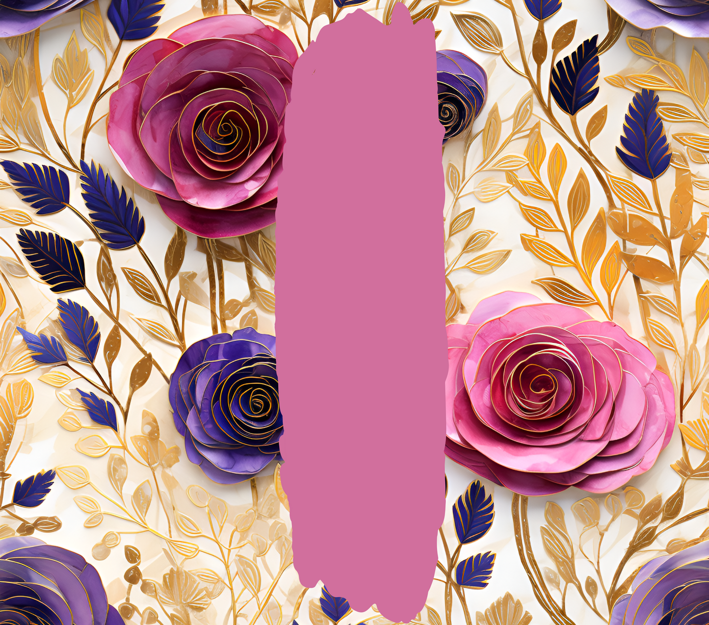 Custom Name Flower 20oz Stainless Steel Tumbler