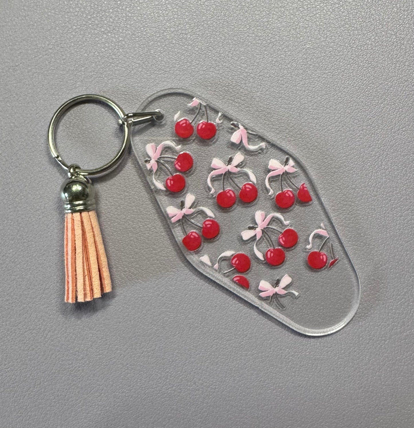 Cherry Acrylic Keychain