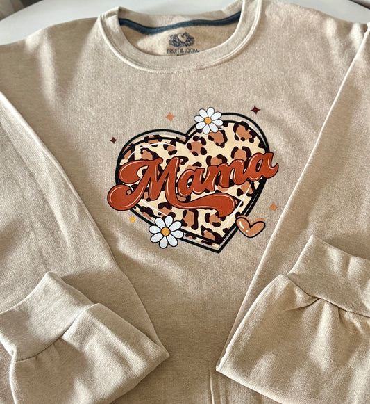 Cute Mama Design Crewneck Sweater