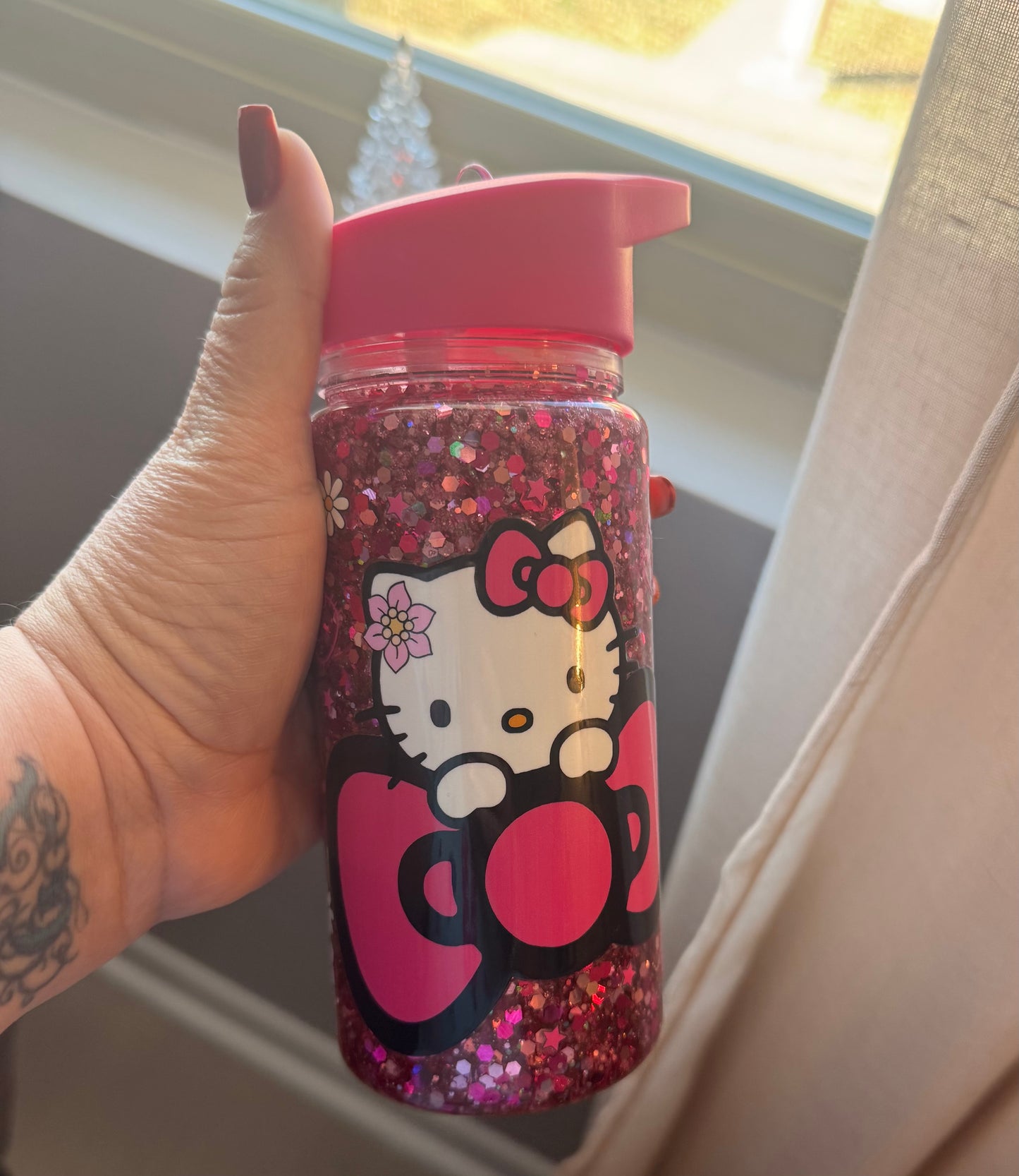 10oz Kids Acrylic Water Bottle with Flip Top