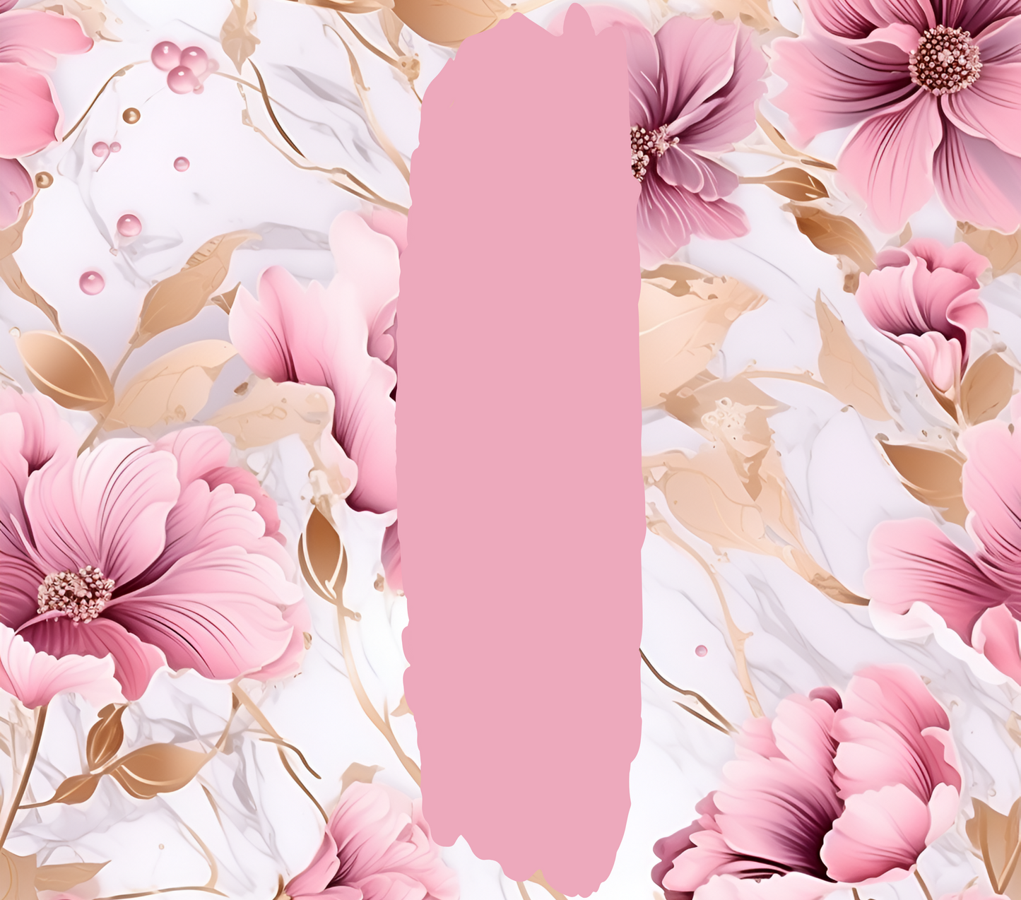 Custom Name Flower 20oz Stainless Steel Tumbler