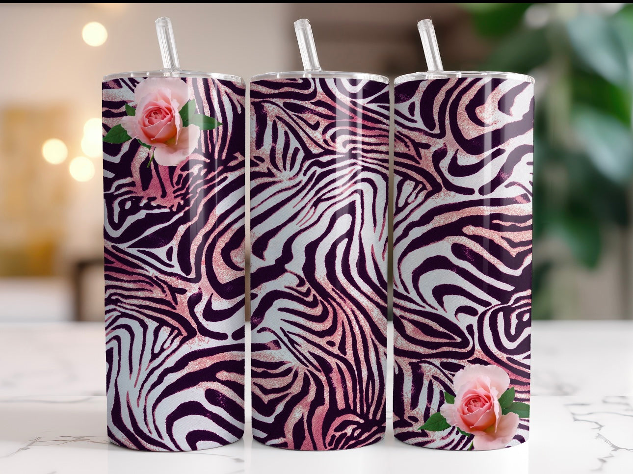 20oz Animal Print Stainless Steel Tumbler