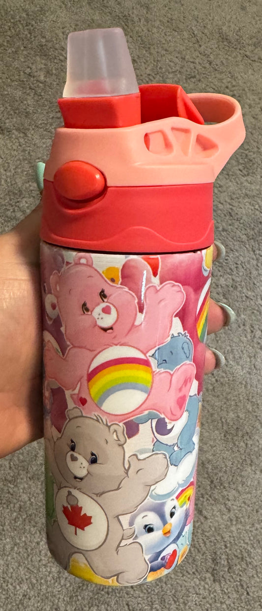 12oz Care Bears Flip Stainless Steel Tumbler