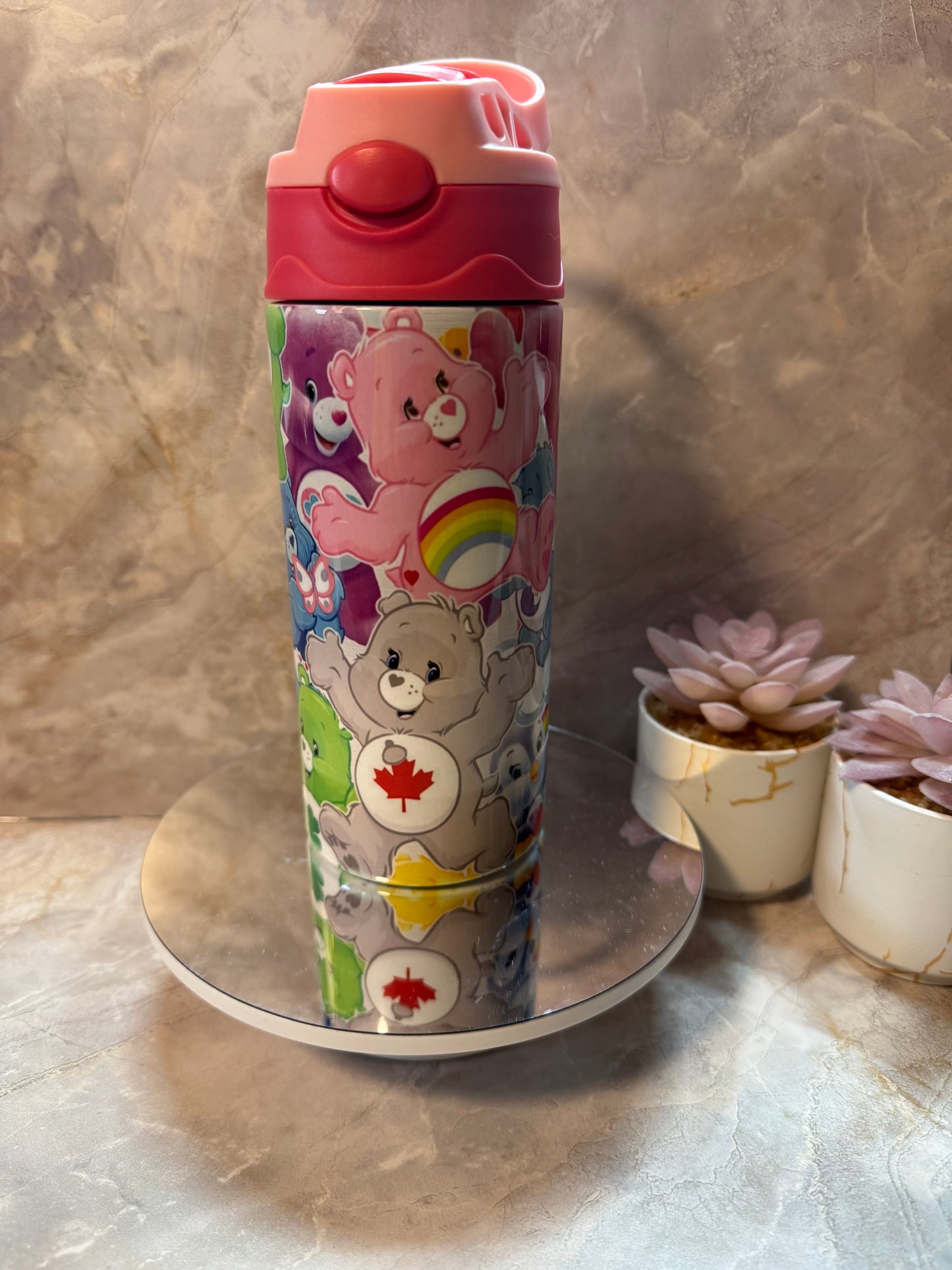 12oz Care Bears Flip Stainless Steel Tumbler