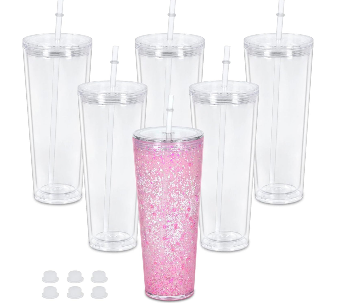 Custom 24 oz Acrylic Snowglobe Tumbler