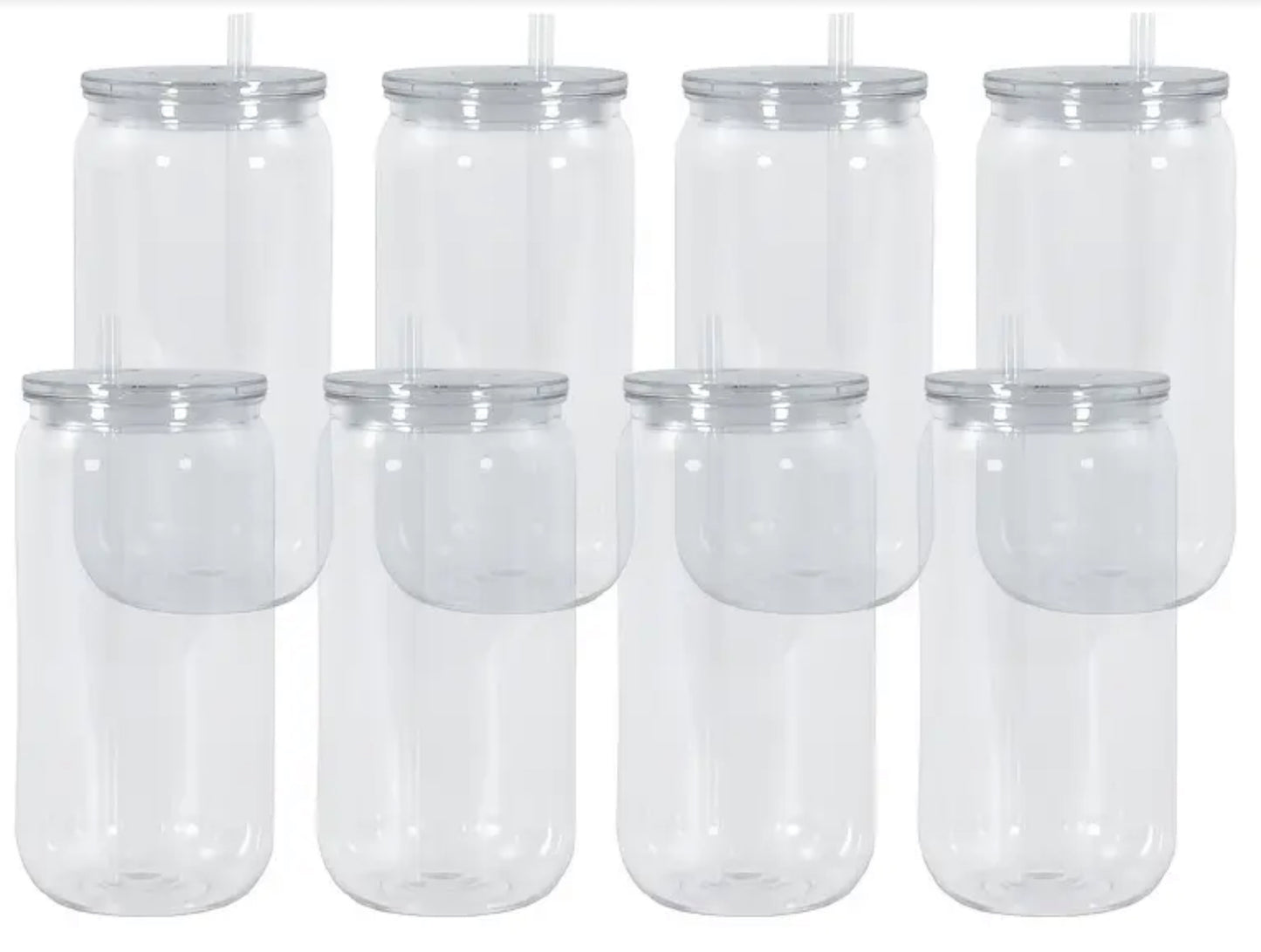 Custom 16oz Clear Acrylic Snow Globe Tumbler