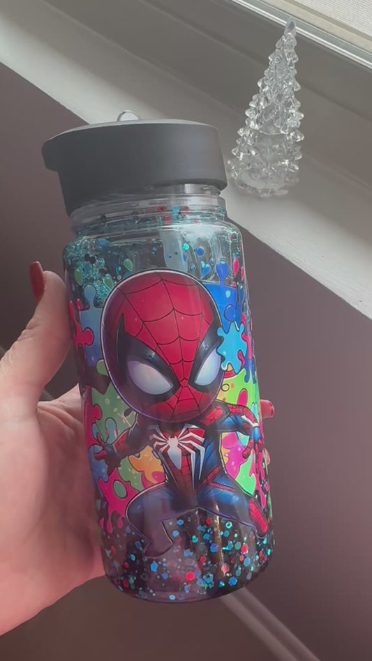 10oz Kids Acrylic Water Bottle with Flip Top
